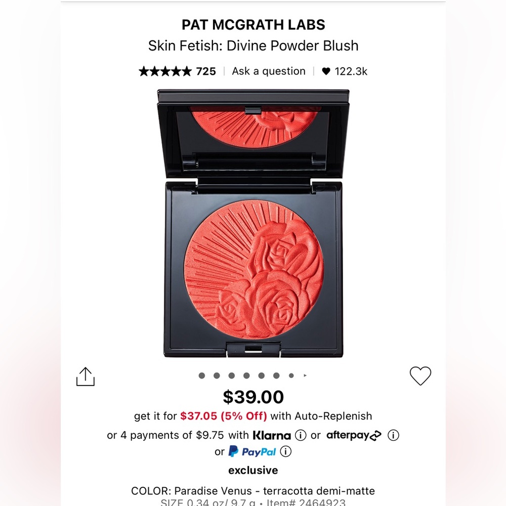 🌺Pat McGrath Skin Fetish Blush (Paradise Venus)